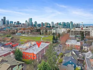 Cal Anderson Park and Light Rail Station-across the street.