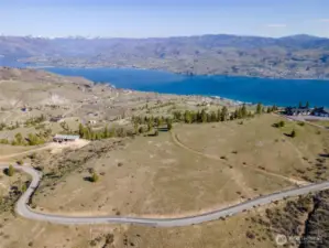 Wide paved roads give you easy access to the property