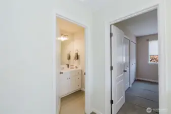 Stair landing to bed 1
