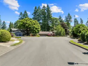 Located in cul-de-sac / dead end street