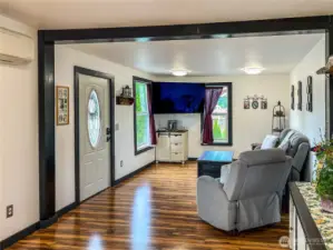 Living Room with all new flooring