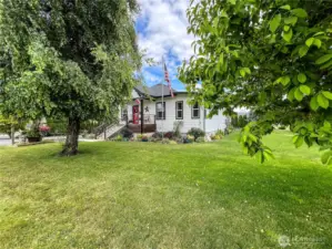 A lot of mature landscaping and room for lots of outside enjoyment.