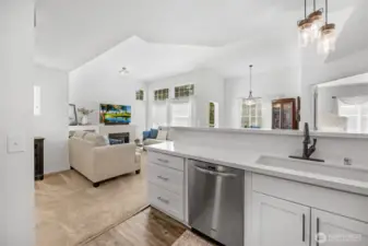 Light and bright open concept space