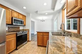 Updated kitchen with plenty of storage space!