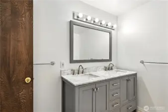 Main bath is also updated