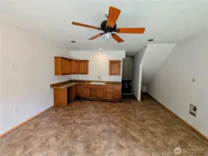 Finished daylight basement.