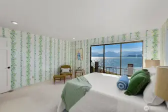 A look across the guest suite on the main floor