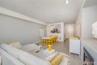 Great angle from the living area that showcases the flow of the home.