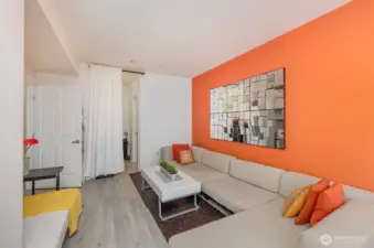 Large primary bedroom offers endless possibilities for layout, relaxation, and personalization.