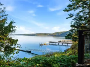 Excellent views - please note the dock belongs to the neighboring property.