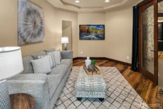 Second executive office space with French Doors.