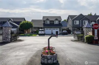 Gated entry for added security.