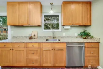 Watch backyard birds from the sink.