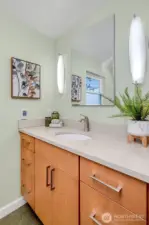 Updated second bathroom with heated floor.