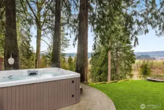 Enjoy nature from the comfort of your hot tub