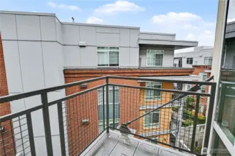Living area leads to balcony