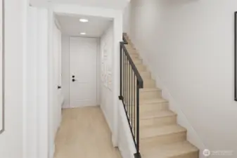 Light Filled entry:  For marketing purposes only. Colors and features may vary