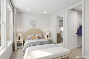 Secondary bedroom:  For marketing purposes only. Colors and features may vary