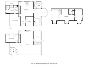 Floor Plan, all 3 levels