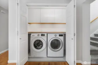 Main floor laundry room