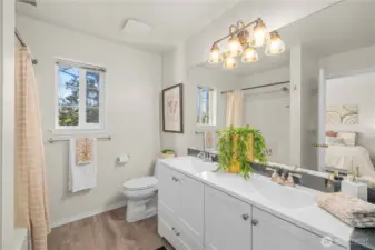 Full Primary bath w/ dual vanities