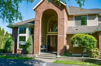 Grand Entry with Mature Landscaping.