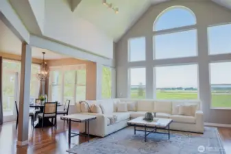 Open Concept Kitchen, Dining & Family Room.