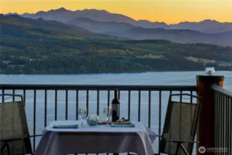 Unmatched views of the majestic Olympic Mountains and front row seats to the water.