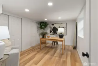 4th bedroom on the lower level with egress window