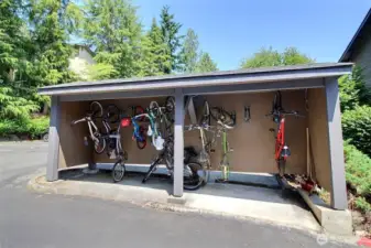 Bicycle storage.
