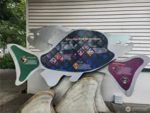 Nearby Salmon Hatchery.