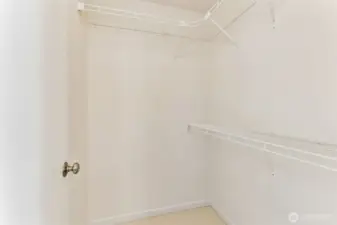 Primary walk-in closet