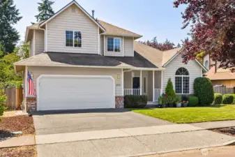 Landscaped front and backyard.