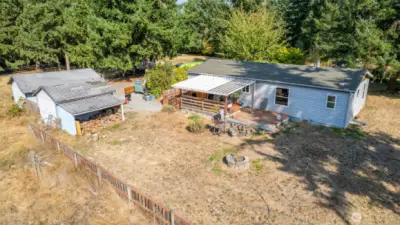 Situated on 5 +/- acres