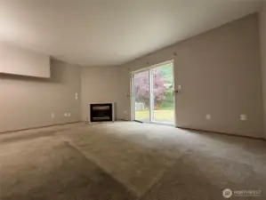 Spacious living area in unit 2235