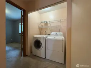 Upstairs laundry room