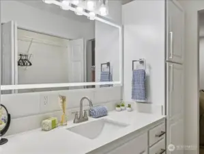 New designer Hotel backlight mirror and accessories.