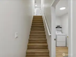 LVP throughout home and staircase!