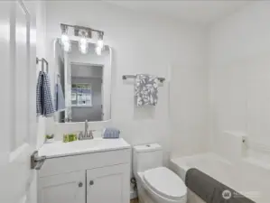 Brand new upper bathroom!