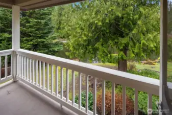 The lovely balcony off the Master Bedroom