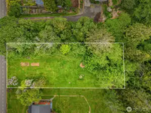 Approximate borders of property.