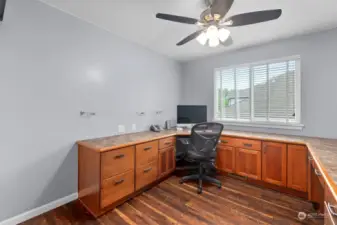 Bedroom being used as office