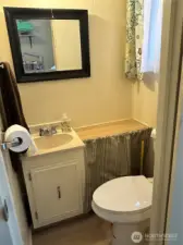 Powder bath in studio