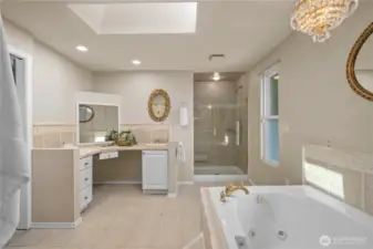 Five-piece Primary Bathroom on main floor