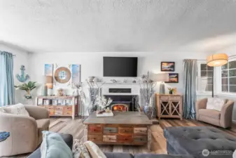 Living Room with Fireplace