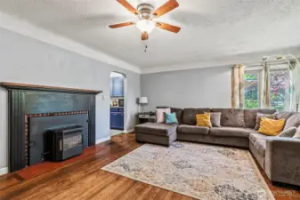 Living Room with Hardwood Floors