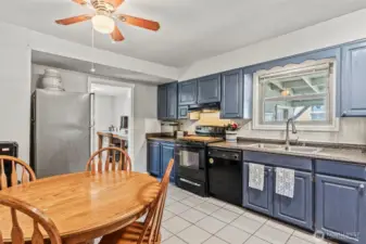Freshly Painted Kitchen Cabinets
