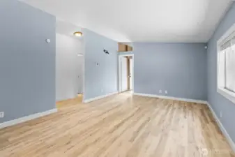 Several entries create easy access to the outdoors. The entrance through the laundry room makes it easy to bring groceries in or pack in after a day on the lake!