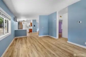 The additional living room invites your ideas for more areas to relax or entertain.