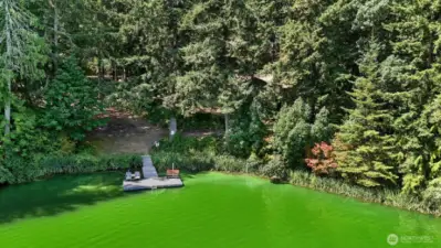Relax on the dock or one of the many tranquil areas in the community.